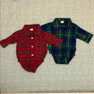 Set of 2 BabyGap button down onesies